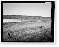 Historic Framed Print, Upper White River Lock & Dam Nos. 1, 2, & 3, Spanning White River, Batesville, Independence County, AR - 9,  17-7/8" x 21-7/8"