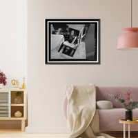 Historic Framed Print, Upper White River Lock & Dam Nos. 1, 2, & 3, Spanning White River, Batesville, Independence County, AR - 12,  17-7/8" x 21-7/8"