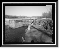 Historic Framed Print, Upper White River Lock & Dam Nos. 1, 2, & 3, Spanning White River, Batesville, Independence County, AR - 14,  17-7/8" x 21-7/8"
