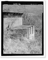 Historic Framed Print, Childs-Irving Hydroelectric Project, Irving System, Sandbox & Spill Gate, Forest Service Road 708/502, Camp Verde vicinity, Yavapai County, AZ,  17-7/8" x 21-7/8"
