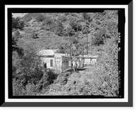 Historic Framed Print, Childs-Irving Hydroelectric Project, Irving System, Irving Powerhouse, Forest Service Road 708/502, Camp Verde vicinity, Yavapai County, AZ,  17-7/8" x 21-7/8"