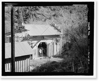 Historic Framed Print, Childs-Irving Hydroelectric Project, Irving System, Irving Powerhouse, Forest Service Road 708/502, Camp Verde vicinity, Yavapai County, AZ - 11,  17-7/8" x 21-7/8"