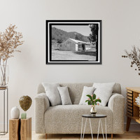 Historic Framed Print, Childs-Irving Hydroelectric Project, Irving System, Storehouse & Cottage, Forest Service Road 708/502, Camp Verde vicinity, Yavapai County, AZ - 2,  17-7/8" x 21-7/8"
