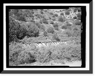 Historic Framed Print, Childs-Irving Hydroelectric Project, Childs System, Concrete Flume, Forest Service Road 708/502, Camp Verde vicinity, Yavapai County, AZ,  17-7/8" x 21-7/8"
