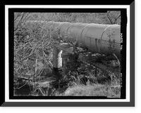 Historic Framed Print, Childs-Irving Hydroelectric Project, Childs System, Flume Bridge No. 4, Forest Service Road 708/502, Camp Verde vicinity, Yavapai County, AZ - 2,  17-7/8" x 21-7/8"