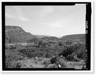 Historic Framed Print, Childs-Irving Hydroelectric Project, Childs System, Flume Bridge No. 5, Forest Service Road 708/502, Camp Verde vicinity, Yavapai County, AZ,  17-7/8" x 21-7/8"
