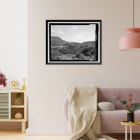 Historic Framed Print, Childs-Irving Hydroelectric Project, Childs System, Flume Bridge No. 5, Forest Service Road 708/502, Camp Verde vicinity, Yavapai County, AZ,  17-7/8" x 21-7/8"