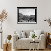 Historic Framed Print, Childs-Irving Hydroelectric Project, Childs System, Flume Bridge No. 5, Forest Service Road 708/502, Camp Verde vicinity, Yavapai County, AZ,  17-7/8" x 21-7/8"