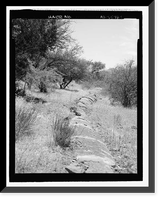 Historic Framed Print, Childs-Irving Hydroelectric Project, Childs System, Reinforced Concrete Pipe, Forest Service Road 708/502, Camp Verde vicinity, Yavapai County, AZ,  17-7/8" x 21-7/8"