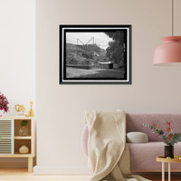 Historic Framed Print, Childs-Irving Hydroelectric Project, Childs System, Childs Powerhouse, Forest Service Road 708/502, Camp Verde vicinity, Yavapai County, AZ,  17-7/8" x 21-7/8"