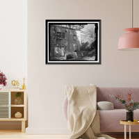 Historic Framed Print, Childs-Irving Hydroelectric Project, Childs System, Childs Powerhouse, Forest Service Road 708/502, Camp Verde vicinity, Yavapai County, AZ - 2,  17-7/8" x 21-7/8"