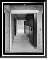 Historic Framed Print, Mare Island Naval Shipyard, First Aid Station, Railroad Avenue near 18th Street, Vallejo, Solano County, CA - 2,  17-7/8" x 21-7/8"