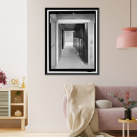 Historic Framed Print, Mare Island Naval Shipyard, First Aid Station, Railroad Avenue near 18th Street, Vallejo, Solano County, CA - 2,  17-7/8" x 21-7/8"