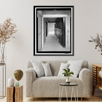 Historic Framed Print, Mare Island Naval Shipyard, First Aid Station, Railroad Avenue near 18th Street, Vallejo, Solano County, CA - 2,  17-7/8" x 21-7/8"