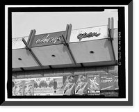 Historic Framed Print, Holiday Bowl, 3730 Crenshaw Boulevard, Los Angeles, Los Angeles County, CA - 13,  17-7/8" x 21-7/8"