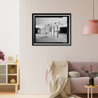 Historic Framed Print, Holiday Bowl, 3730 Crenshaw Boulevard, Los Angeles, Los Angeles County, CA - 18,  17-7/8" x 21-7/8"