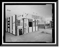 Historic Framed Print, Holiday Bowl, 3730 Crenshaw Boulevard, Los Angeles, Los Angeles County, CA - 19,  17-7/8" x 21-7/8"