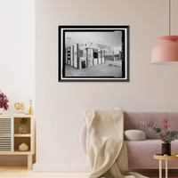 Historic Framed Print, Holiday Bowl, 3730 Crenshaw Boulevard, Los Angeles, Los Angeles County, CA - 19,  17-7/8" x 21-7/8"