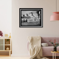 Historic Framed Print, Holiday Bowl, 3730 Crenshaw Boulevard, Los Angeles, Los Angeles County, CA - 24,  17-7/8" x 21-7/8"