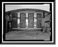Historic Framed Print, Bower Building, 409-413 East Weber Avenue, Stockton, San Joaquin County, CA - 13,  17-7/8" x 21-7/8"