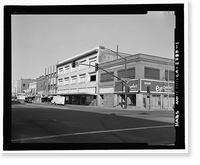 Historic Framed Print, Douglass-Wilhoit Building, 425-437 East Weber Avenue, Stockton, San Joaquin County, CA,  17-7/8" x 21-7/8"