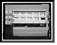 Historic Framed Print, Douglass-Wilhoit Building, 425-437 East Weber Avenue, Stockton, San Joaquin County, CA - 2,  17-7/8" x 21-7/8"