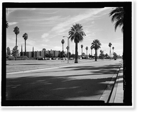 Historic Framed Print, March Air Force Base, Strategic Air Command, Combat Operations Center, 5220 Riverside Drive, Moreno Valley, Riverside County, CA,  17-7/8" x 21-7/8"