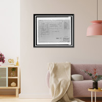 Historic Framed Print, March Air Force Base, Strategic Air Command, Combat Operations Center, 5220 Riverside Drive, Moreno Valley, Riverside County, CA - 4,  17-7/8" x 21-7/8"