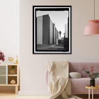 Historic Framed Print, March Air Force Base, Strategic Air Command, Combat Operations Center, 5220 Riverside Drive, Moreno Valley, Riverside County, CA - 8,  17-7/8" x 21-7/8"