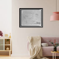 Historic Framed Print, March Air Force Base, Strategic Air Command, Combat Operations Center, 5220 Riverside Drive, Moreno Valley, Riverside County, CA - 8,  17-7/8" x 21-7/8"