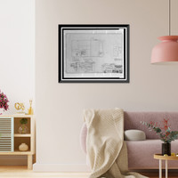 Historic Framed Print, March Air Force Base, Strategic Air Command, Combat Operations Center, 5220 Riverside Drive, Moreno Valley, Riverside County, CA - 11,  17-7/8" x 21-7/8"