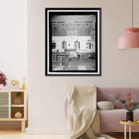 Historic Framed Print, March Air Force Base, Strategic Air Command, Combat Operations Center, 5220 Riverside Drive, Moreno Valley, Riverside County, CA - 19,  17-7/8" x 21-7/8"