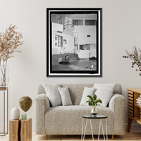 Historic Framed Print, March Air Force Base, Strategic Air Command, Combat Operations Center, 5220 Riverside Drive, Moreno Valley, Riverside County, CA - 20,  17-7/8" x 21-7/8"