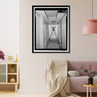 Historic Framed Print, March Air Force Base, Strategic Air Command, Combat Operations Center, 5220 Riverside Drive, Moreno Valley, Riverside County, CA - 30,  17-7/8" x 21-7/8"