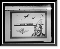 Historic Framed Print, March Air Force Base, Strategic Air Command, Combat Operations Center, 5220 Riverside Drive, Moreno Valley, Riverside County, CA - 33,  17-7/8" x 21-7/8"