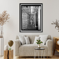 Historic Framed Print, March Air Force Base, Strategic Air Command, Combat Operations Center, 5220 Riverside Drive, Moreno Valley, Riverside County, CA - 40,  17-7/8" x 21-7/8"