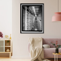 Historic Framed Print, March Air Force Base, Strategic Air Command, Combat Operations Center, 5220 Riverside Drive, Moreno Valley, Riverside County, CA - 42,  17-7/8" x 21-7/8"