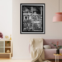 Historic Framed Print, March Air Force Base, Strategic Air Command, Combat Operations Center, 5220 Riverside Drive, Moreno Valley, Riverside County, CA - 44,  17-7/8" x 21-7/8"