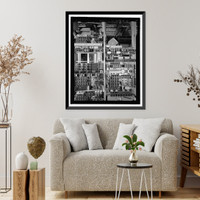 Historic Framed Print, March Air Force Base, Strategic Air Command, Combat Operations Center, 5220 Riverside Drive, Moreno Valley, Riverside County, CA - 44,  17-7/8" x 21-7/8"