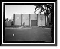 Historic Framed Print, March Air Force Base, Strategic Air Command, Utility Building, 5220 Riverside Drive, Moreno Valley, Riverside County, CA - 2,  17-7/8" x 21-7/8"