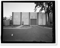 Historic Framed Print, March Air Force Base, Strategic Air Command, Utility Building, 5220 Riverside Drive, Moreno Valley, Riverside County, CA - 2,  17-7/8" x 21-7/8"