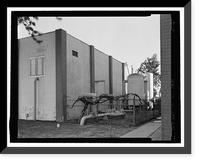 Historic Framed Print, March Air Force Base, Strategic Air Command, Utility Building, 5220 Riverside Drive, Moreno Valley, Riverside County, CA - 6,  17-7/8" x 21-7/8"