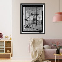 Historic Framed Print, March Air Force Base, Strategic Air Command, Utility Building, 5220 Riverside Drive, Moreno Valley, Riverside County, CA - 7,  17-7/8" x 21-7/8"