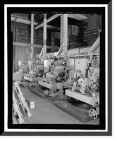 Historic Framed Print, March Air Force Base, Strategic Air Command, Utility Building, 5220 Riverside Drive, Moreno Valley, Riverside County, CA - 10,  17-7/8" x 21-7/8"