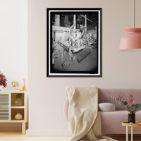 Historic Framed Print, March Air Force Base, Strategic Air Command, Utility Building, 5220 Riverside Drive, Moreno Valley, Riverside County, CA - 11,  17-7/8" x 21-7/8"