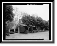 Historic Framed Print, Morris Landau House, 638 North Faring Road, Los Angeles, Los Angeles County, CA - 2,  17-7/8" x 21-7/8"