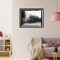 Historic Framed Print, Morris Landau House, 638 North Faring Road, Los Angeles, Los Angeles County, CA - 2,  17-7/8" x 21-7/8"