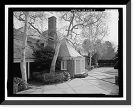 Historic Framed Print, Morris Landau House, 638 North Faring Road, Los Angeles, Los Angeles County, CA - 4,  17-7/8" x 21-7/8"