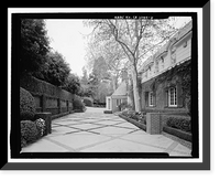 Historic Framed Print, Morris Landau House, 638 North Faring Road, Los Angeles, Los Angeles County, CA - 6,  17-7/8" x 21-7/8"