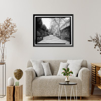 Historic Framed Print, Morris Landau House, 638 North Faring Road, Los Angeles, Los Angeles County, CA - 6,  17-7/8" x 21-7/8"